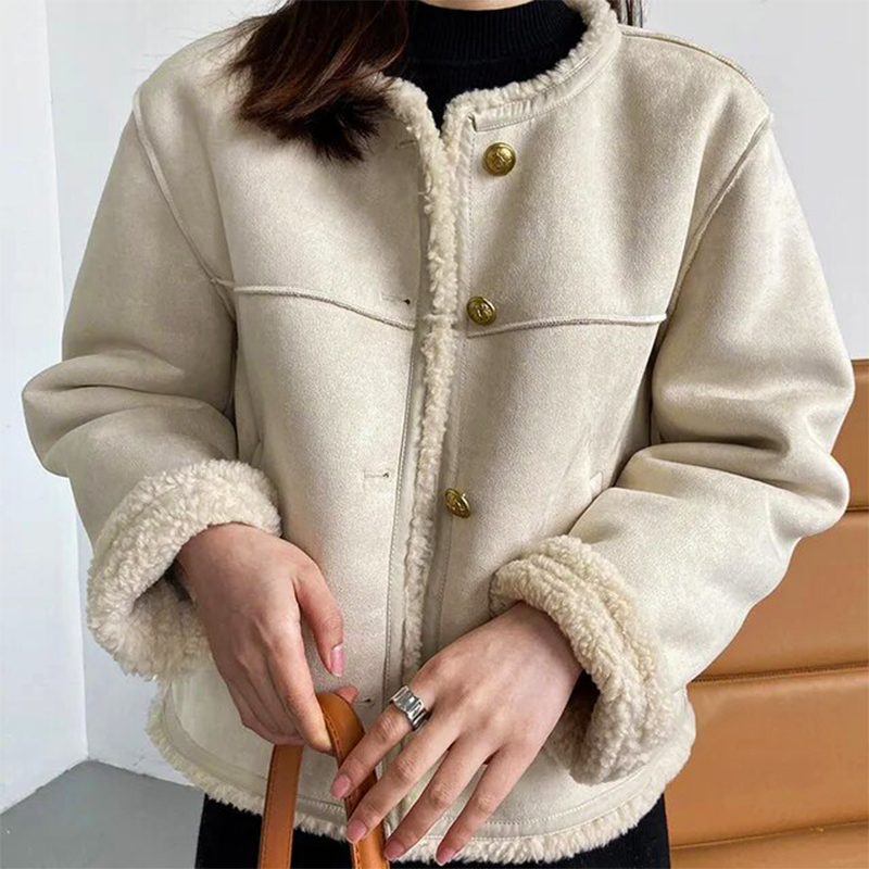 Drune | Vintage Wildlederjacke - Warmer und Bequemer Schnitt