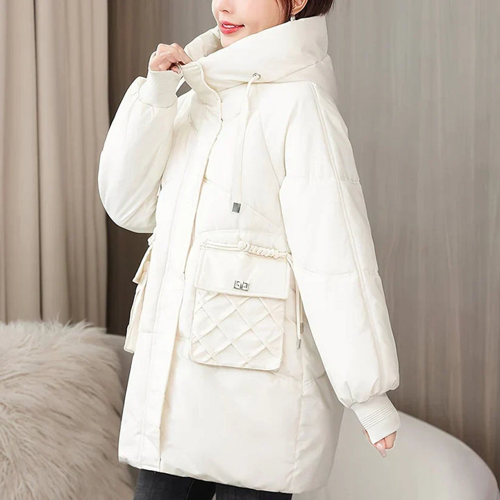 Drune | mittellange Puffer Winterjacke für Damen - Perfekt für Outdoor-Aktivitäten