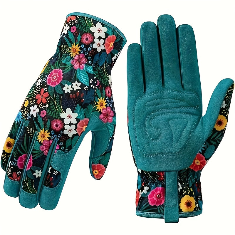 Drune | Atmungsaktive Gartenhandschuhe mit Blumenmuster