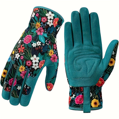 Drune | Atmungsaktive Gartenhandschuhe mit Blumenmuster