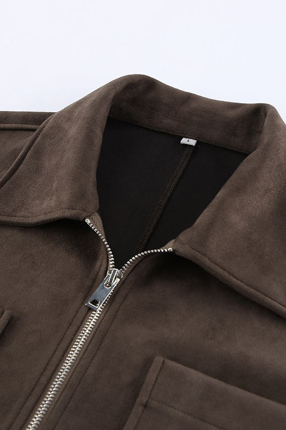 Drune | Wildleder Oversized Vintage Jacke