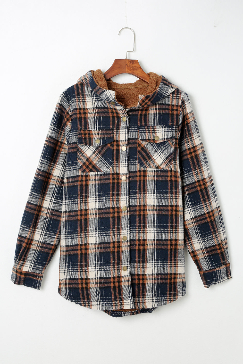 Drune | Gepunktete Jacke mit Kapuze Weiches Plüschfutter Perfekt Für Kalte Tage