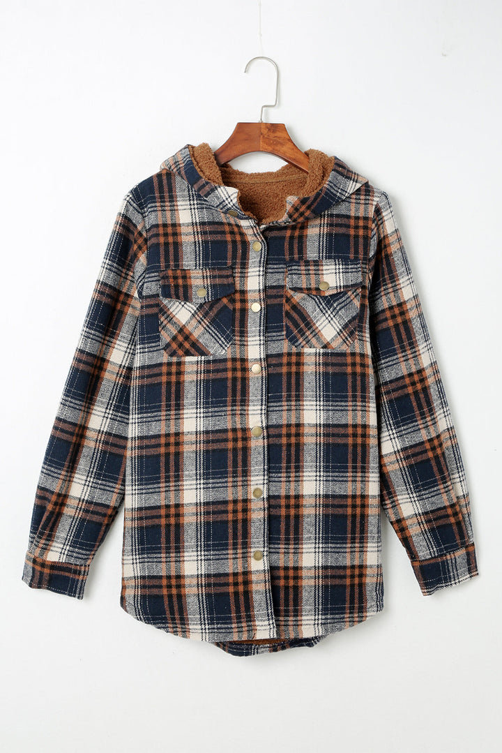 Drune | Gepunktete Jacke mit Kapuze Weiches Plüschfutter Perfekt Für Kalte Tage