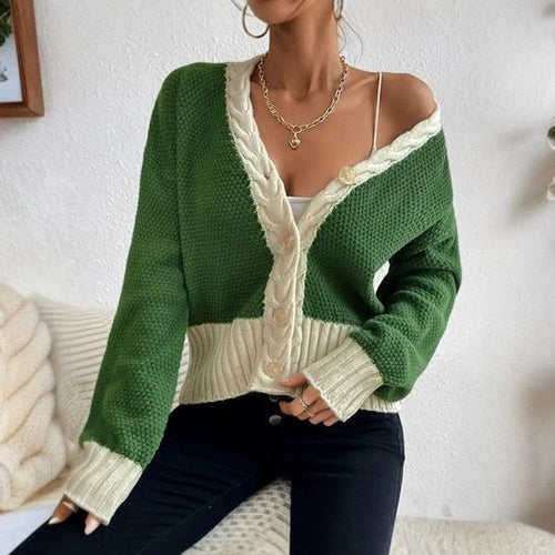 Drune | Trendige Damen-Cardigan mit Knopfverschluss
