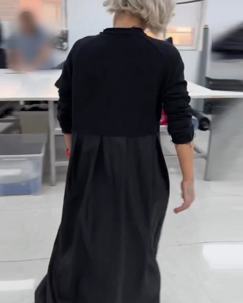 Drune | In Uni Farbe Freizeitkleid