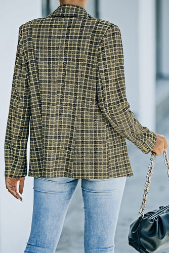 Drune | Karierter Doppelreiher Langarm-Blazer