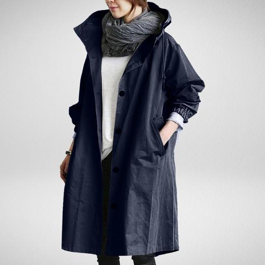 Drune | Damen Trenchcoat, Wind- und wasserdicht