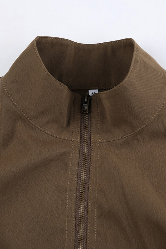 Drune | Gürteltaschenjacke mit Reißverschluss