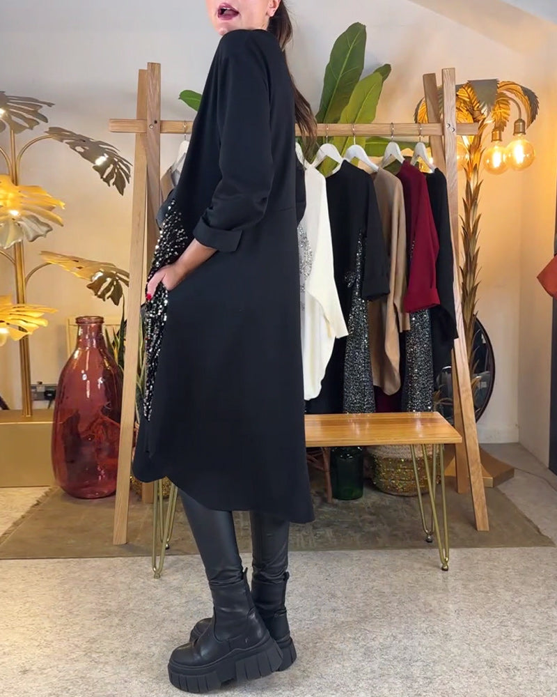 Drune | Langärmlig Locker mit Pailletten