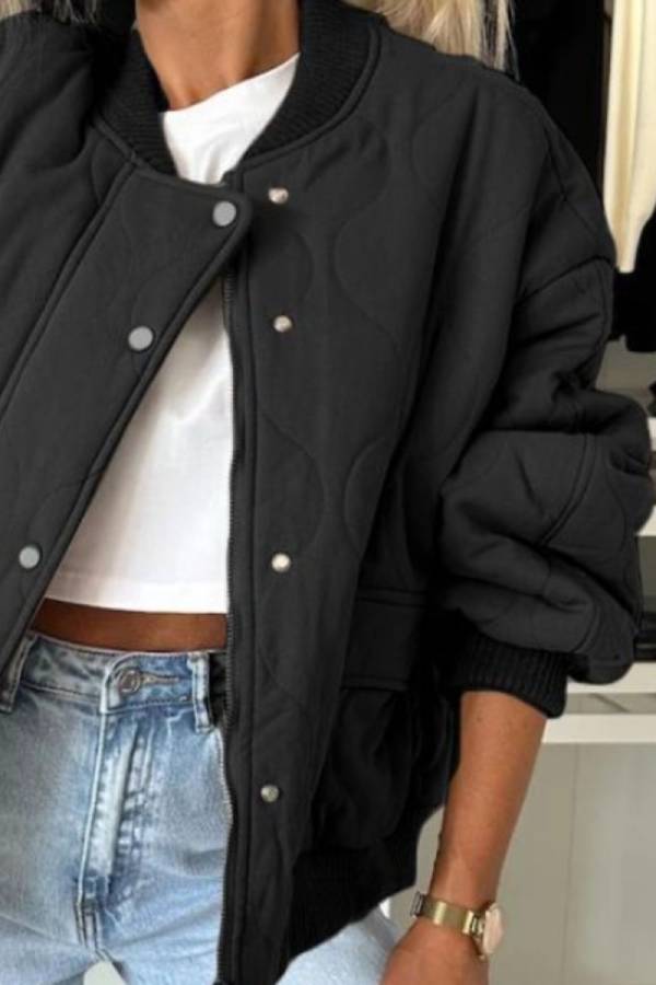 Drune | Kragen Snap Down Langarmjacke