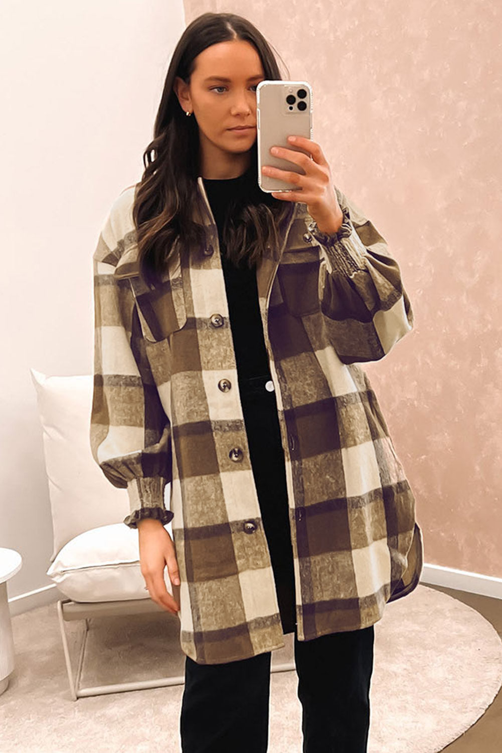 Drune | Karohemdjacke Baumwolle und Polyester Perfekt Zum Layering
