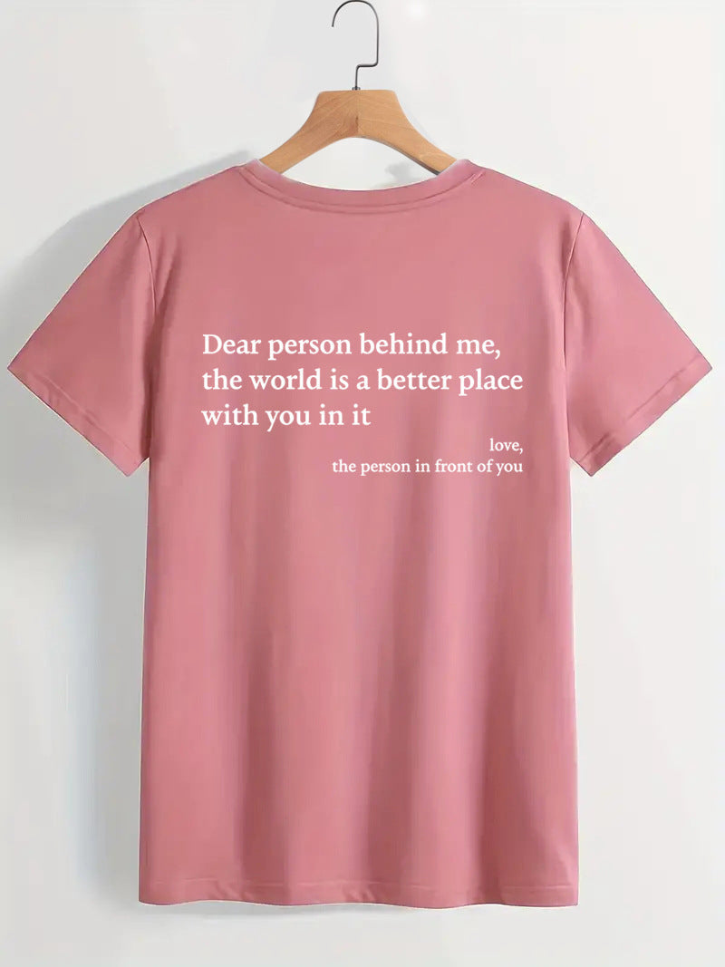 Drune | Damen T-Shirt Mit Rundhalsausschnitt Und Slogan