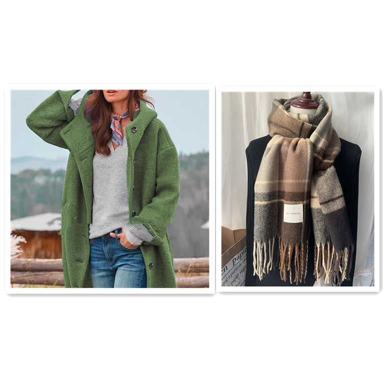 Drune | eleganter einfarbiger mantel