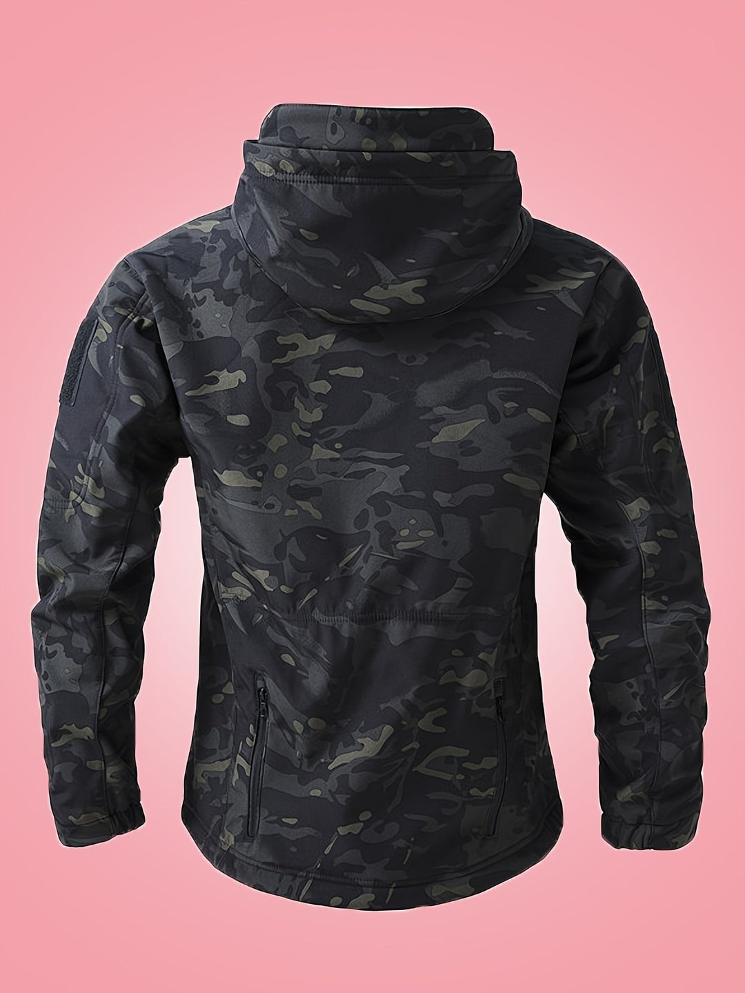 Drune | Militärische Tarn-Windbreaker-Outdoorjacke Mit Reißverschlusstaschen Für Herren - Perfekt für Outdoor-Aktivitäten