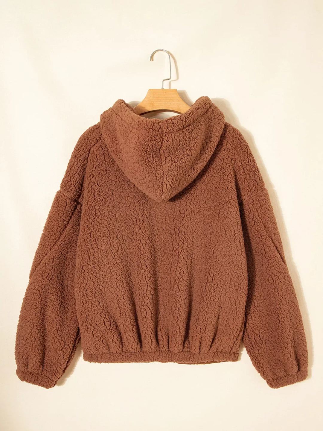 Drune | Damen Relaxed Fit Zip Up Teddyjacke