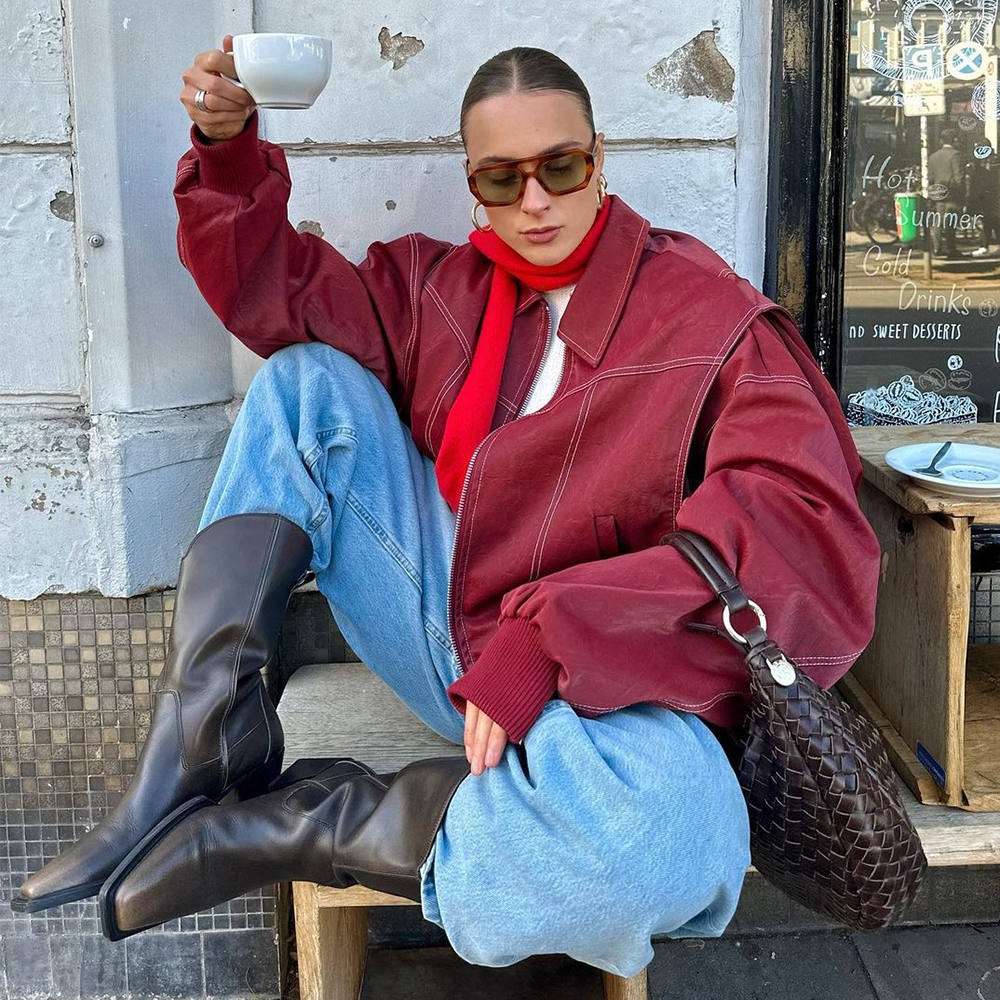 Drune | Übergroße Rollkragenjacke für Frauen