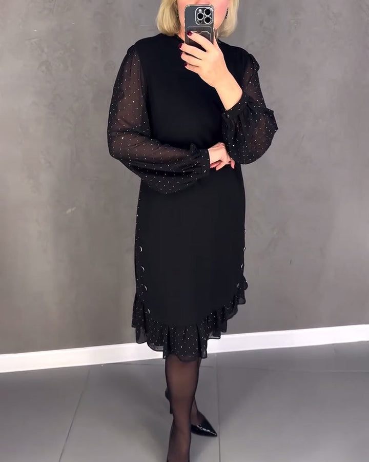 Drune | Kleid mit Langen Ärmeln und Punkten