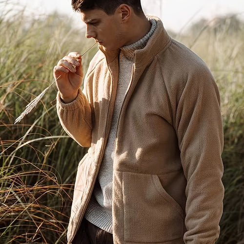 Drune | Wintermantel Aus Warmem, Einfarbigem Fleece