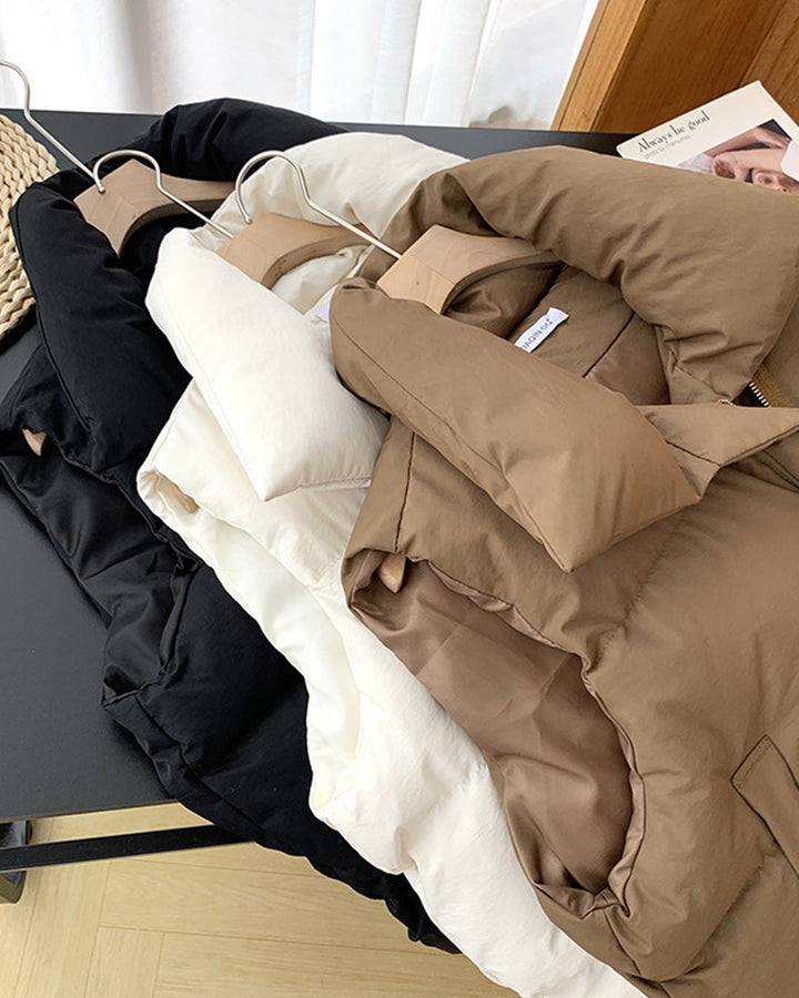 Drune | Einfarbige Ärmellose Steppjacke mit Reißverschlusstasche