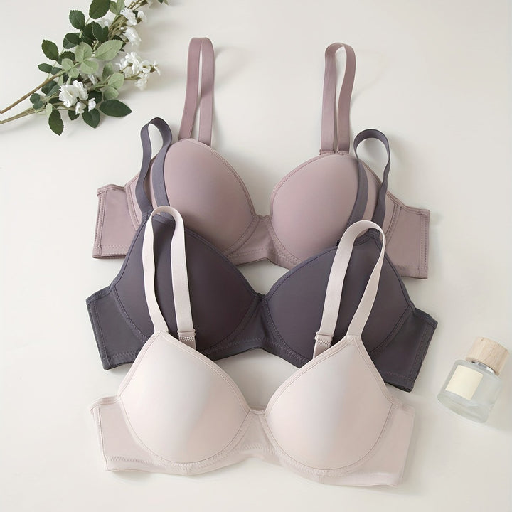 Drune | 3 Teilig Nahtlos Anti Ablehnung Push up Bh