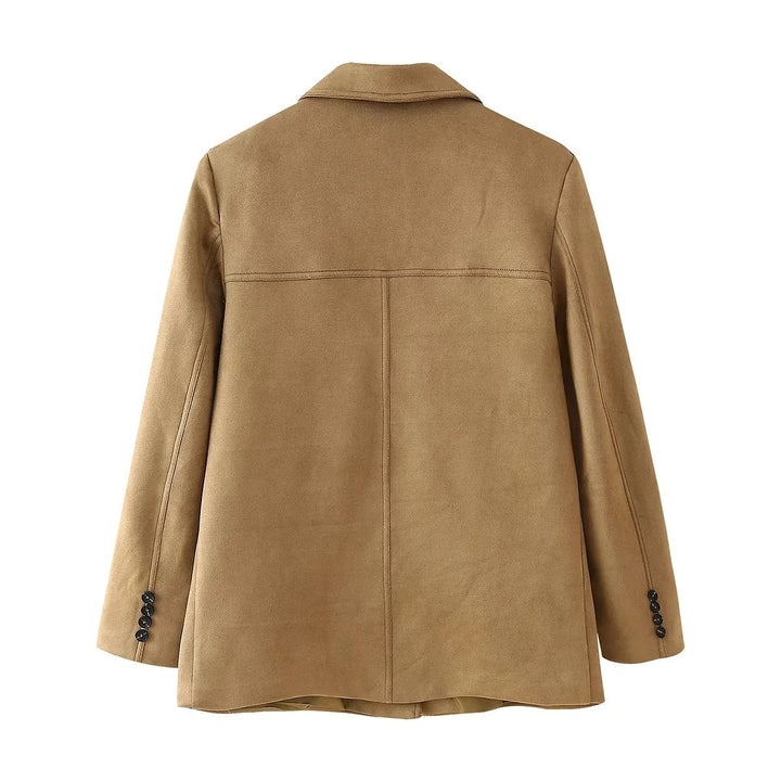Drune | Retro-Braune Damenjacke