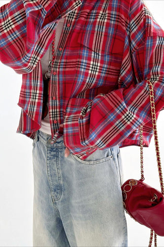 Drune | Karierte Langarmjacke