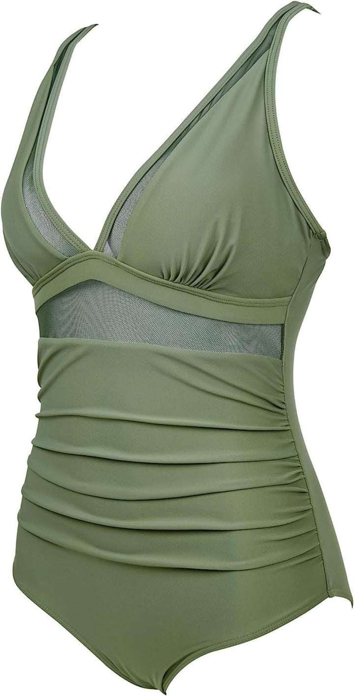 Drune | Einteiliger hohler Badeanzug mit hoher Taille