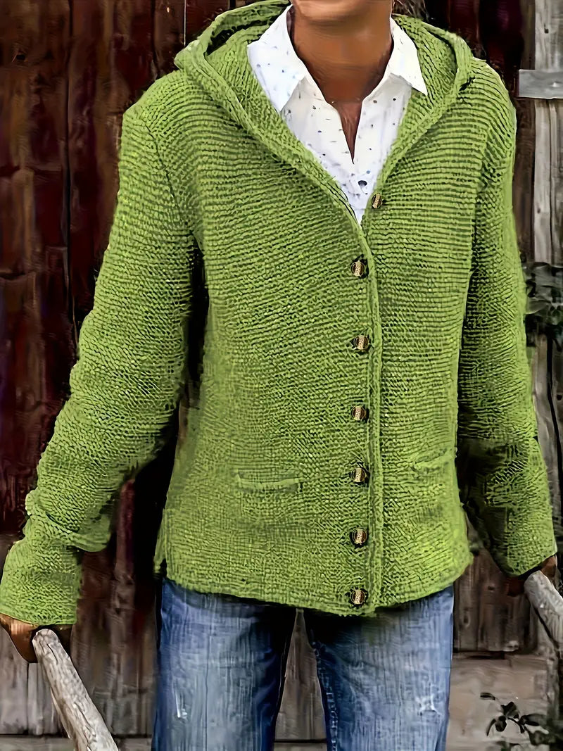 Drune | Weiche Strickjacke mit Kapuze