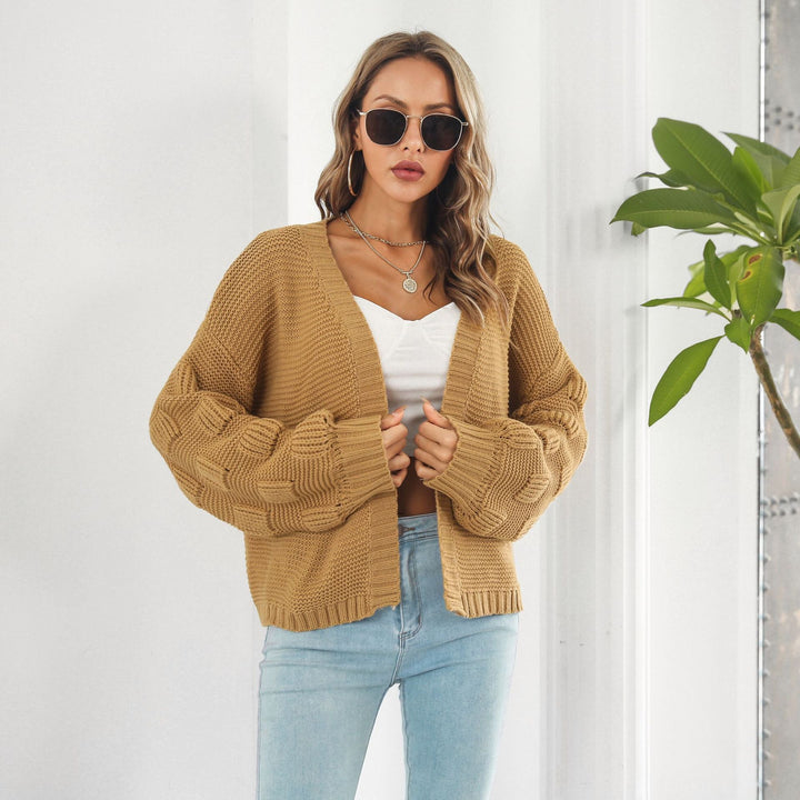Drune | Schicke & gemütliche Strickjacke mit Puffärmeln