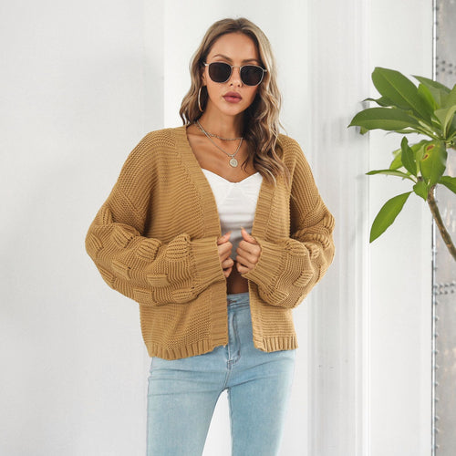 Drune | Schicke & gemütliche Strickjacke mit Puffärmeln