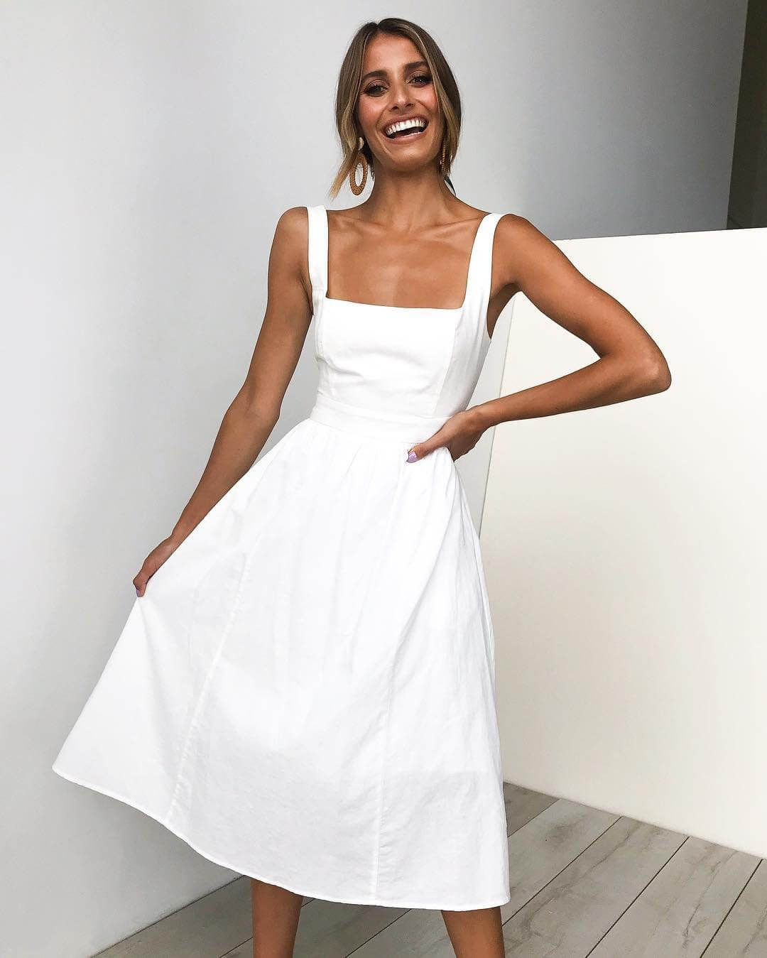 Drune | Party Einfarbiges Kleid