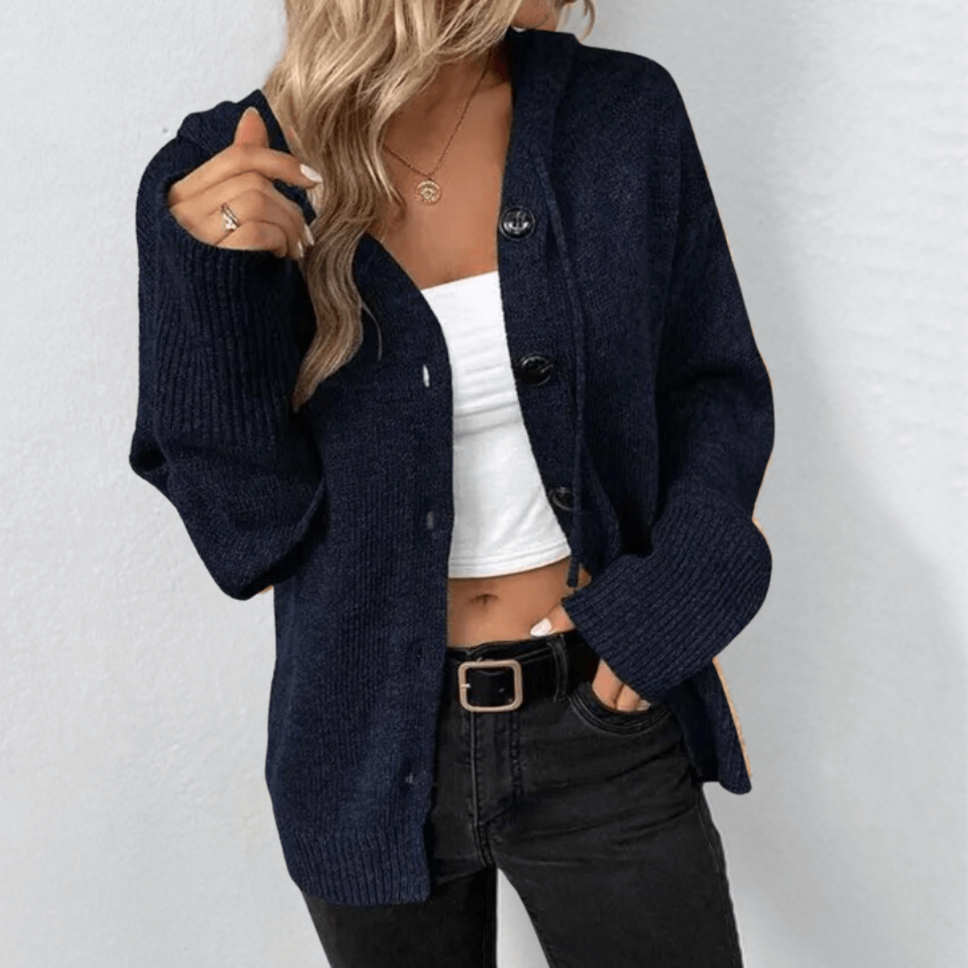 Drune | Cozy knitted cardigan with buttons for women