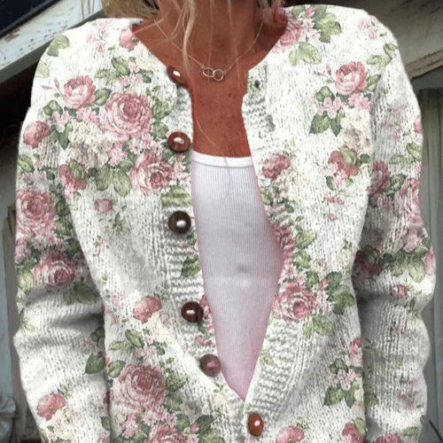 Drune | 3D Digital Gedruckte Strickjacke für Damen