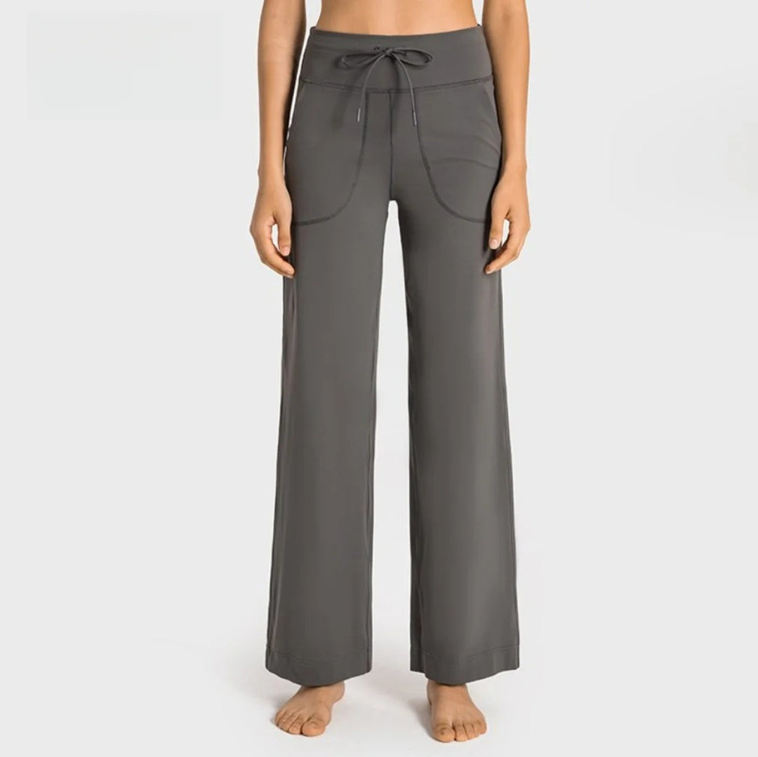 Drune | Hochelastische Yoga-Sporthose mit Kordelzug