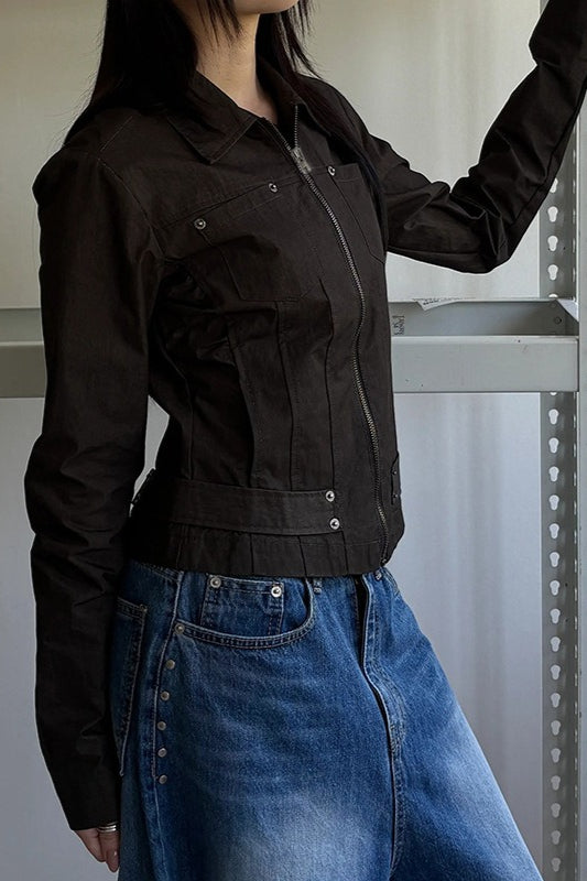 Drune | Up Solid Color Utility Jacket