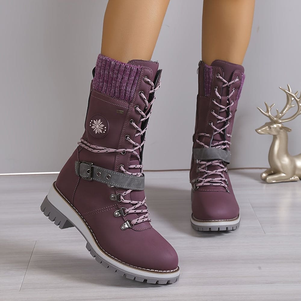 Drune - Elegante Gestrickte Thermo-Stiefel