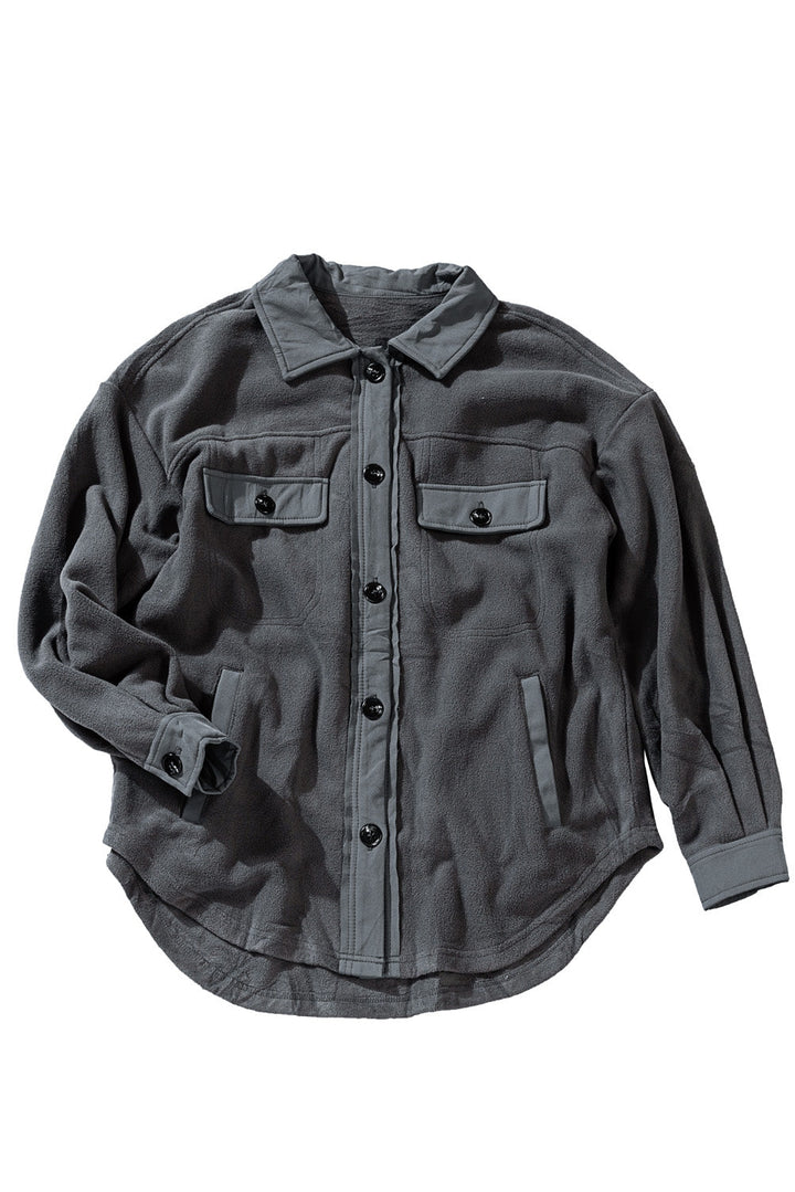 Drune | Casual Fleece Shirtjacke Weich und Warm Perfekt Für Den Alltag