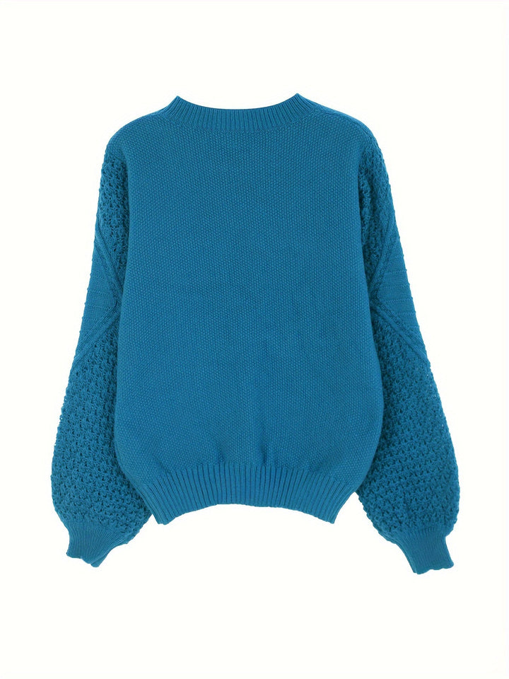 Drune | Strickpullover mit Strukturärmeln Acryl Warm und Bequem