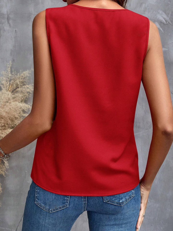 Drune | Rüschenshirt mit V-Ausschnitt