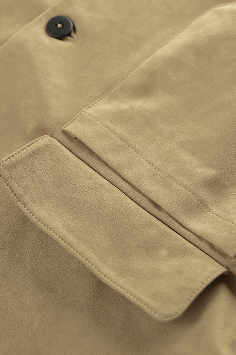 Drune | Casual jacket with button-through shirt collar