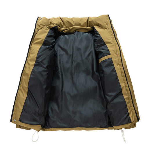 Drune | Herren Winterjacke aus Baumwolle mit Stehkragen – Warm und gefüttert, in Übergröße