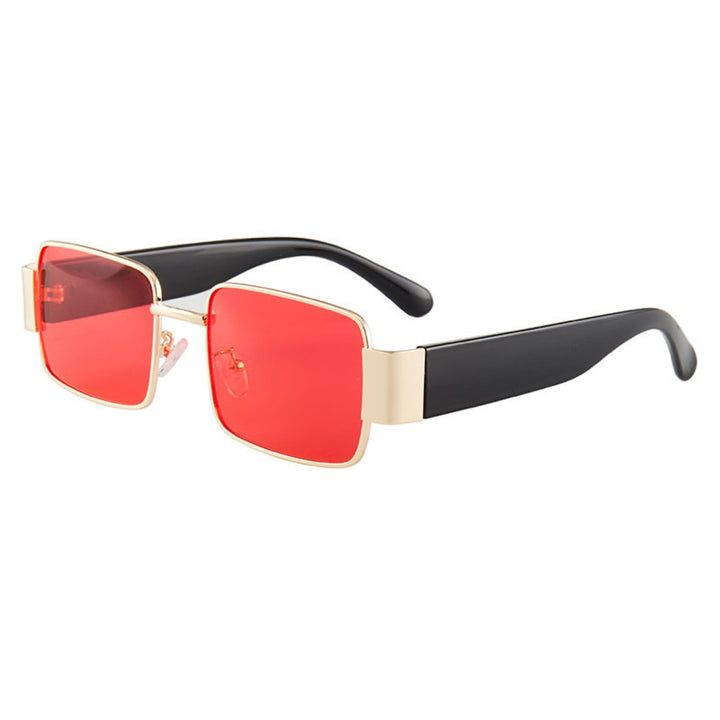 Drune | Quadratische dünne Sonnenbrille mit großem Rahmen