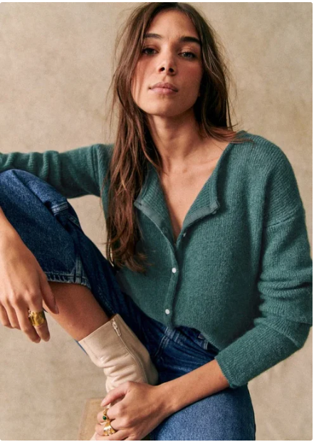 Drune | Cozy women's cardigan with V-neck and buttons