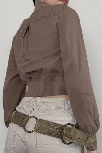 Drune | Braune Bomberjacke