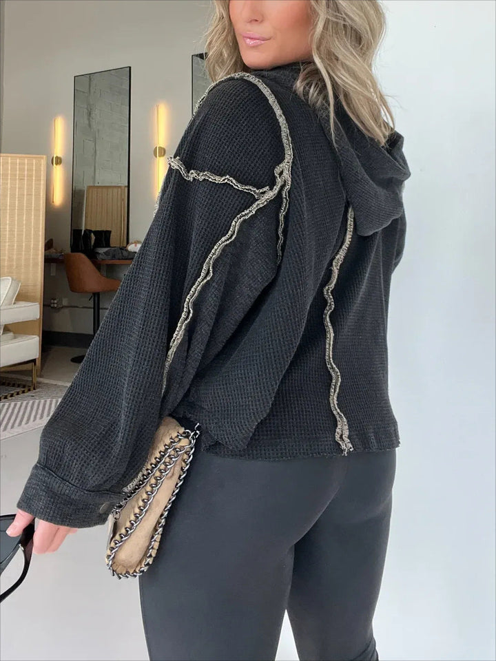 Drune | Damenpullover mit unregelmäßigem Saum für Herbst und Winter