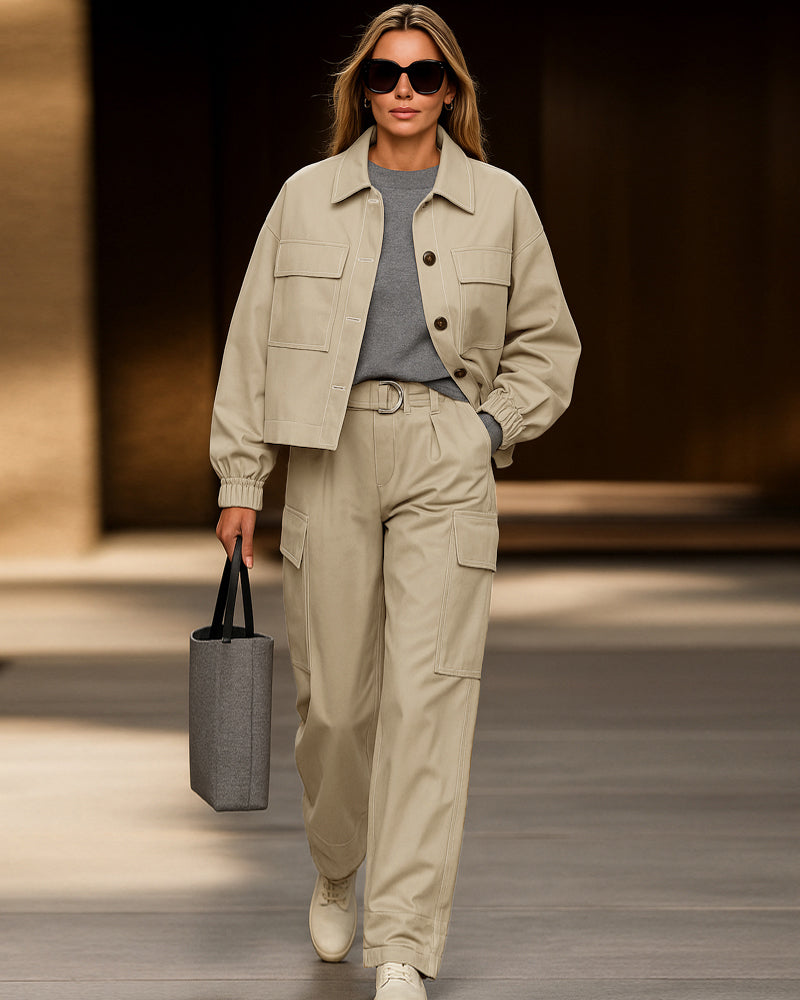 Drune | Utility-Transportjacke und Hose Set