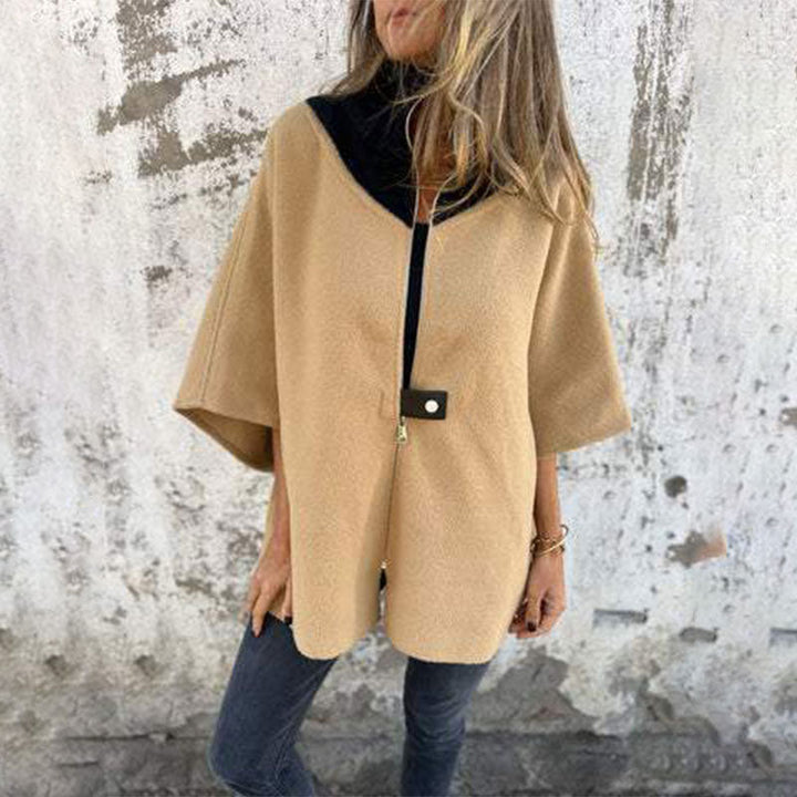 Drune | Bicolor-Langjacke für elegante Lagenlooks