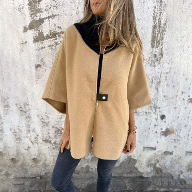Drune | Stylish two-tone long jacket for elegant layered looks