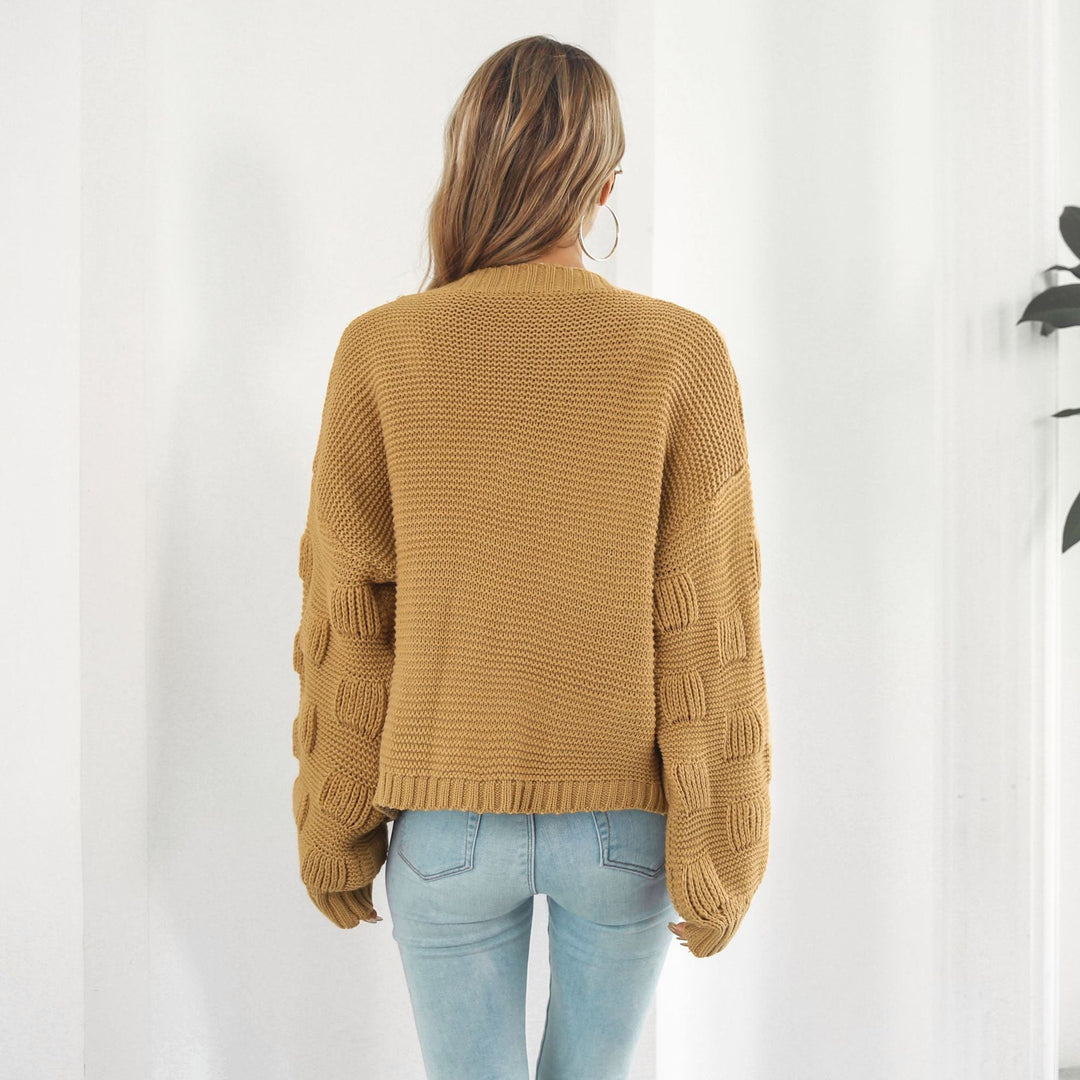 Drune | Strickjacke mit Puffärmeln
