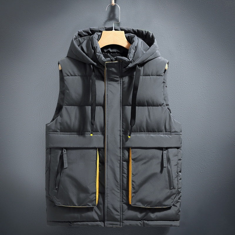 Drune | Bodywarmer mit Kapuze